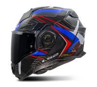 LS2 FF901 Advant X Carbon helmet Future II white blue