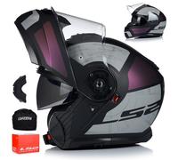 LS2 FF908 Strobe II Orion Matt Schwarz Violett Blau 06