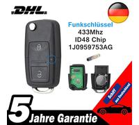 Klappschlüssel Funk Schlüssel 1J0959753AG für VW Golf 4 IV Bora Golf Passat
