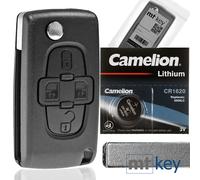 Klappschlüssel Gehäuse Auto Schlüssel VA2 für Peugeot 807 1007 Citroen C8