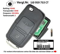 Klappschlüssel Schlüssel für Seat Skoda Fabia Octavia Superb Ibiza Leon Altea Xl