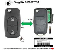 Klappschlüssel Schlüssel für VW Golf IV Passat Bora Fabia Toledo Octavia Leon