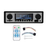 Klassisches Auto-Bluetooth-Radio, 12-V-Autoradio-MP3-Musikplayer - Vintage-In-Dash-Head-Einheit mit FM-Radio, USB-Anschluss, SD-Kartensteckplatz und AUX-Eingang - verlustfreies (12V)