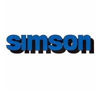 Klebefolie Tank, Schriftzug Simson, blau - Simson S51, S70
