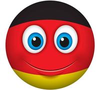 Kleberio Aufkleber Germany Deutschland Fahne Flagge wetterfest Autoaufkleber Wohnmobil für Helm Mülltonnenaufkleber Wohnwagen Moped Coole Sticker Set Car Sticker Aufkleber Auto Kinderzimmer 10 x 10 cm