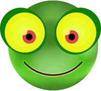 Kleberio Aufkleber lustig Frosch wetterfest für Helm Autoaufkleber Wohnmobil Mülltonnenaufkleber Wohnwagen Moped LKW Coole Sticker Set Car Sticker Aufkleber Auto Kinderzimmer Roller 18 x 20 cm