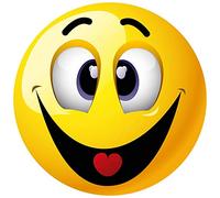 Kleberio Aufkleber lustig lachen und schielen wetterfest Autoaufkleber Wohnmobil für Helm Mülltonnenaufkleber Wohnwagen Moped LKW Coole Sticker Set Car Sticker Aufkleber Auto Kinderzimmer 20 x 20 cm