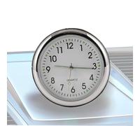 Klebeuhr für Armaturenbrett, Mini-Hygrometer für Auto, mit Kleber, kleine Uhr, Aufkleber für Gitter mit Nachtlicht, für Autos, Lastwagen, Wohnwagen und Boote