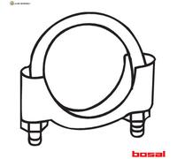 KLEMMSTÜCK ABGASANLAGE 250-250 FÜR RENAULT CLIO/III/Hatchback/Van/EURO/CAMPUS