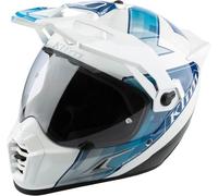 Klim Krios Pro Spectrum Carbon ECE/DOT Enduro Helm, weiss-blau, Größe 3XL für Männer