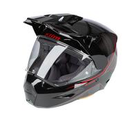 Klim X1 Alpha Adventure Helm ECE / DOT Quanta Gloss Black / Fiery Red, L