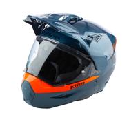 Klim X1 Alpha Adventure Helm ECE Gloss Concept Petrol - Strike Orange, XL