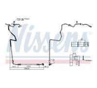 NISSENS Hochdruckleitung, Klimaanlage 847175 für VW