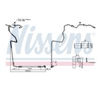 NISSENS Hochdruckleitung, Klimaanlage 847175 für VW