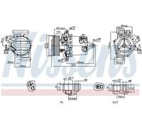 Klimaanlagen - Kompressor R 134a PAG 46 890053 NISSENS für NISSAN JUKE JUKE Van