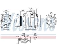 Klimakompressor NISSENS 891005