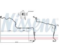 NISSENS Hochdruckleitung, Klimaanlage 843389 für RENAULT