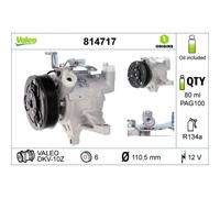 VALEO Kompressor, Klimaanlage 814717 für Subaru