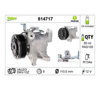 VALEO Kompressor, Klimaanlage 814717 für Subaru