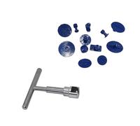 KMGDM Auto Karosserie Dellen Fixierung Entfernung Werkzeug Set T-Griff und 12 Abzieher Pad Geeignet für Heimfahrzeugwartung Motorräder SUV Keine Invasive Dellen Reparaturset