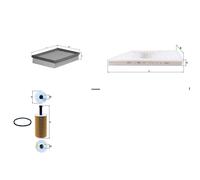 KNECHT FILTER INSPEKTIONSPAKET passend für PEUGEOT 206 SW CC LIMO 54-109 PS