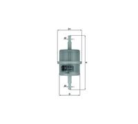 MAHLE ORIGINAL Kraftstofffilter KL 63 OF