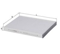 MAHLE ORIGINAL LA 484 Innenraumfilter
