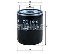 Mahle Ölfilter Ø 76 mm (OC 1414) für Ford Transit V363 Custom V362 Tourneo
