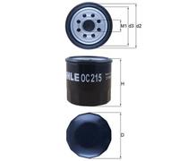 MAHLE OC 215 Ölfilter für SUZUKI VITARA (LY)
