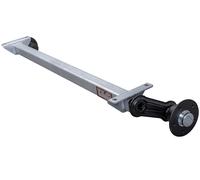 KNOTT ungebremste Achse 750 kg 1260 mm 5x112 für leichte PKW-Anhänger