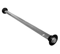 Knott Ungebremste Starrachse VR7 für Anhänger bis 750 kg mit 1240 mm Lochabstand und 1580 mm Nabenabstand, Lochkreis 4x100, feuerverzinkte Achse für Blattfederung