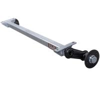 KNOTT VG7-L ungebremste Achse für Anhänger 750kg 1260mm 1565mm 5x112