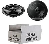 Koaxial Lautsprecher Pioneer für Smart ForTwo 451 Front Tür Boxen Auto Einbauset