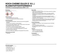 Koch Chemie Eulex E 10 l | Klebstoffentferner E Gummientferner Klebereste