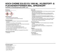 Koch Chemie Eulex Eu inkl. Sprühkopf Klebstoff- & Fleckenentferner 1 Liter