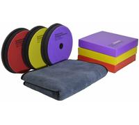 Koch Chemie Politur Set - 4 Teile- Heavy Cut bis Hochglanz (3X Pad 125mm)