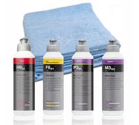 Koch Chemie Politur Set 4x 250ml Heavy Cut & Antihologramm&Cut&Finish + 5 Tücher