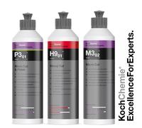 Koch Chemie Politur Set Heavy Cut + Micro Cut + Micro Cut & Finish je 250ml