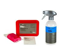 Koch Chemie Reinigungsknete rot abrasiv 200 g & CLS Clay Spray Gleitspray 500 ml