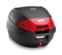 Koffer/Bauletto [ GIVI ] E300N2B Monolock Universal - Schwarz/Rückstrahler Rot