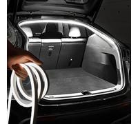 Kofferraum Lichtstreifen, 4m LED Kofferraum Streifen, Dynamic Flowing Car Trunk Light Strip, Kofferraumbeleuchtung Led, Automatischer Sensor Tail Box für Auto Kofferraum Dekoration(Mit Lauflichtefekt)