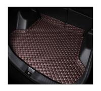 Kofferraummatte Für Skoda Für Karoq 2018-2022 Für Kamiq Für Kodiaq 2019-2023 PU Leder Angepasst Kofferraum Matte Zubehör Teppich Protektormatten(Coffee B)