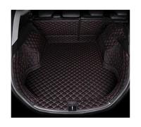 Kofferraummatte Für Skoda Für Karoq 2018-2022 Für Kamiq Für Kodiaq 2019-2023 PU Leder Angepasst Kofferraum Matte Zubehör Teppich Protektormatten(Black red A)