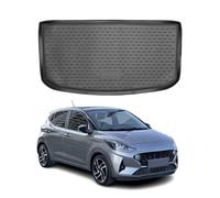 OMAC Kofferraummatte Kofferraumwanne kompatibel mit Hyundai i10 2019-2024 Gummi TPE Schwarz