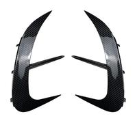 Kofferraumspoiler Für Mercedes Für Benz C Klasse W206 C200 C260 C300 Für AMG 2022 2023 Auto Hinten Seite Stoßstange Abdeckung Diffusor spoiler Canard Body Kits Heckspoiler Lippe(Kohlenstoff-Look)