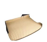 Kofferraumwanne Auto Für Hyundai Für Ioniq 5 NE 2022-2025 Elektrische Version Pads Fach Teppich Schlamm Auto Zubehör Leder Stamm Matten(Main Pad Beige)