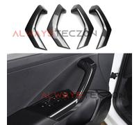 Kohlefaser Stil Interior Tür Armlehne Griffe Trim für VW T-Roc 2017-2021