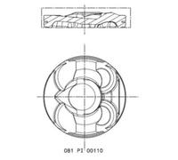 Kolben MAHLE 081 PI 00110 002