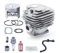 Kolben und Zylinder Kit für STIHL 028 028AV 028WB Motorsäge, ADEFOL 46mm Kolben + Zylinder + Luftfilter + Zündkerze Kettensäge Zubehör 028 AV Super Ersatzteile 14 in 1