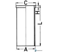 Zylinderlaufbuchse KOLBENSCHMIDT 89586190
